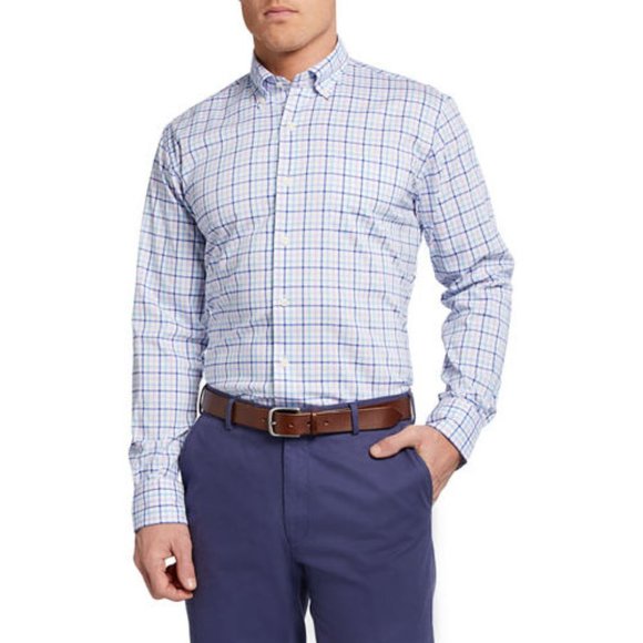 Peter Millar Other - Peter Millar Men's Crown Soft Gingham Dress Shirt